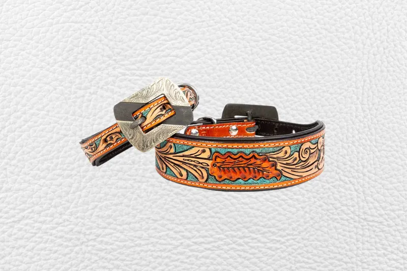 Pet leather collar 13