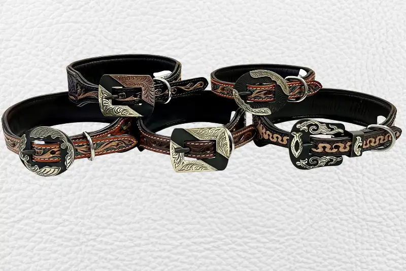 Pet leather collar 17