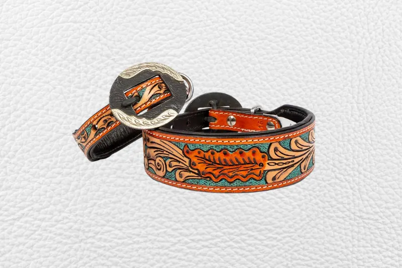 Pet leather collar 18