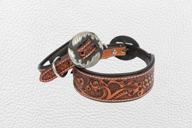 Pet leather collar 24