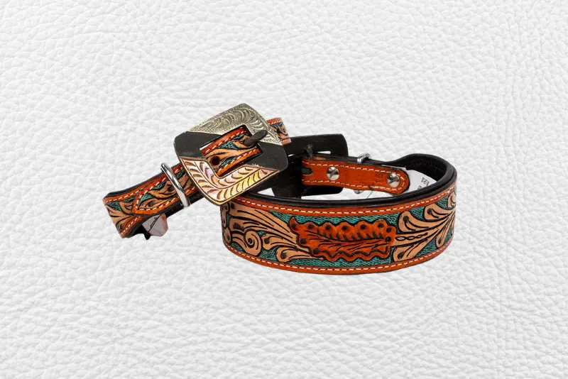 Pet leather collar 6