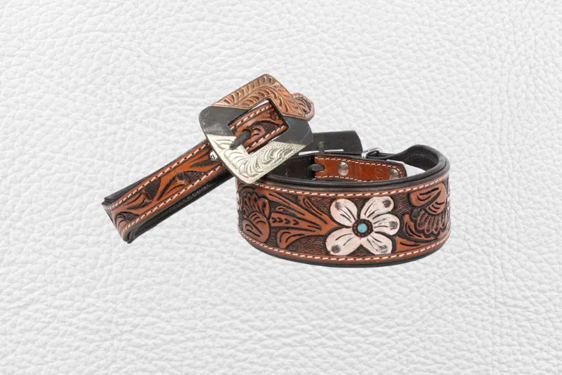 Pet leather collar 7